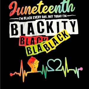 Juneteenth Blackity Black Graphic Tee